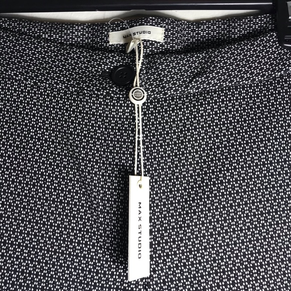 Max Studio dress pant black white pattern straight - Picture 2 of 7